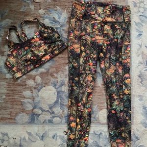 Lululemon Bra and Fast and Free 25” Leggings set (Sz10)